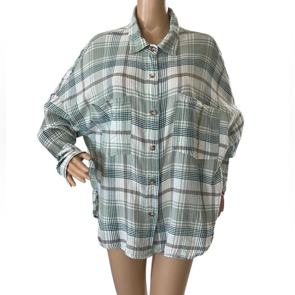 Miss Love Plaid Tunic Top
